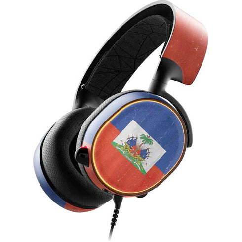 Haiti Flag Distressed SteelSeries Arctis 5 Skin